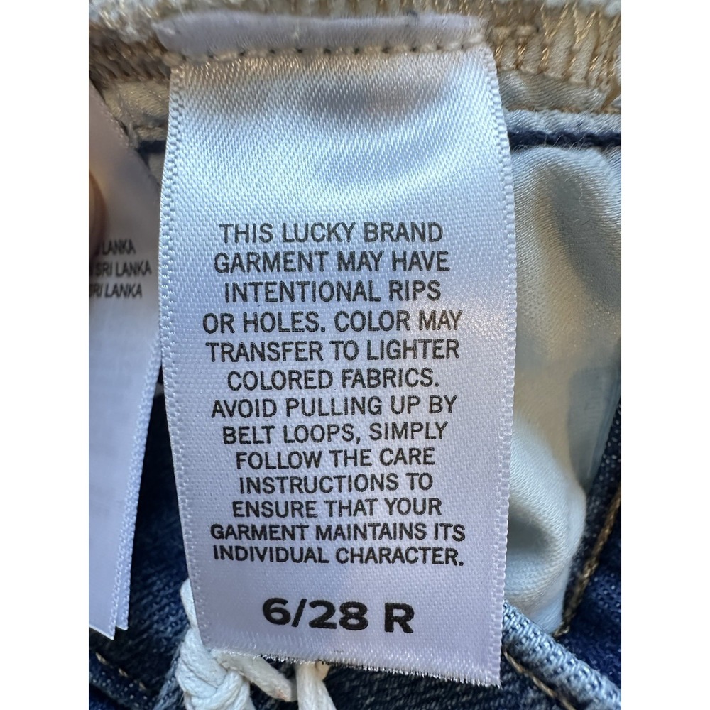Lucky Brand Sweet Jeans Womens 6/28 Blue Denim Medium Wash Mid Rise Straight Leg - Picture 8 of 10